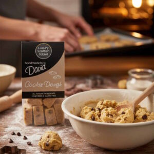 Handmade Cookie Dough Scottish Fudge 140g bag – Creamy Vanilla with Real Cookie Pieces and Gluten-Free