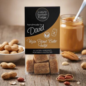 Vegan Peanut Butter Scottish Fudge 140g bag - Dairy-Free, Gluten-Free and Handmade